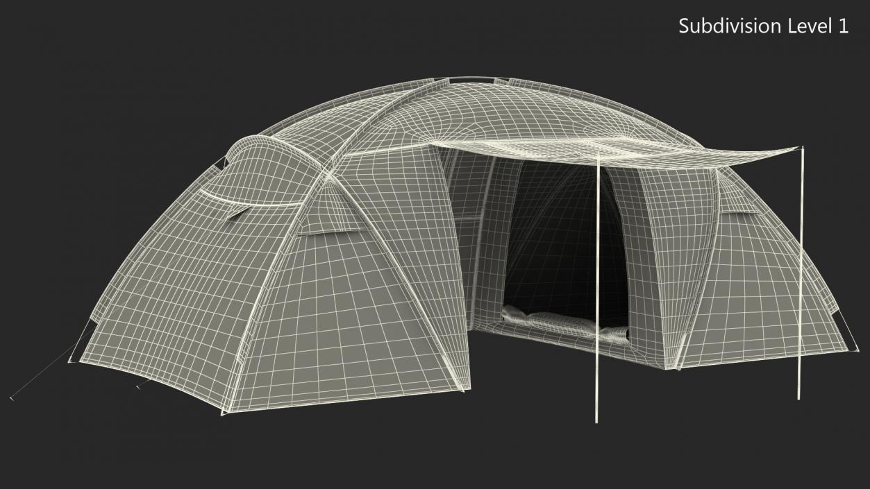 3D model Bellamore Gift Outdoor Camping Tent Open