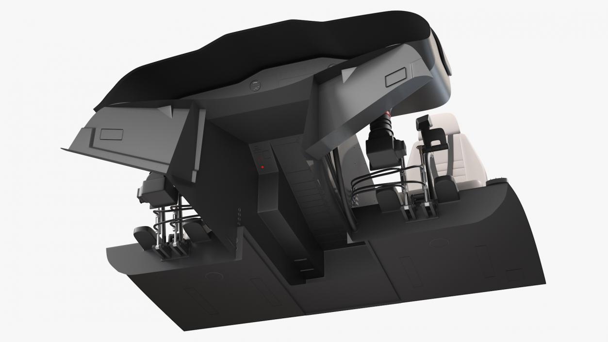 Helicopter Pilot Cabin 3D