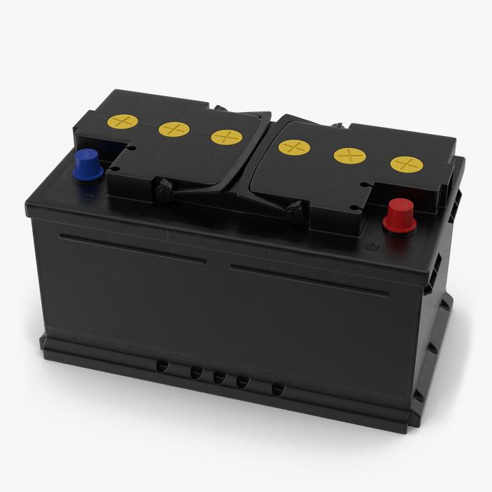 3D model Car Battery 12V
