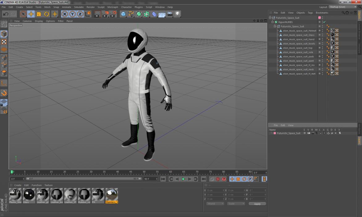 3D Futuristic Space Suit