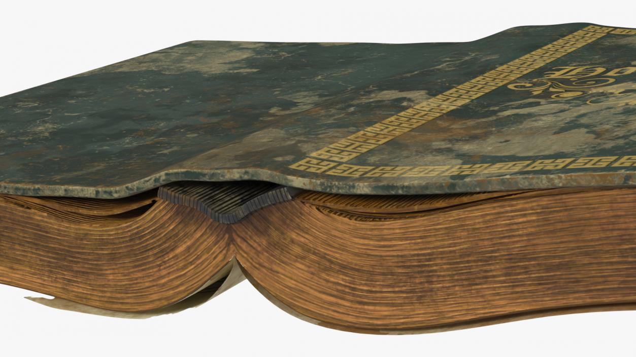 3D Very Old Open Book model