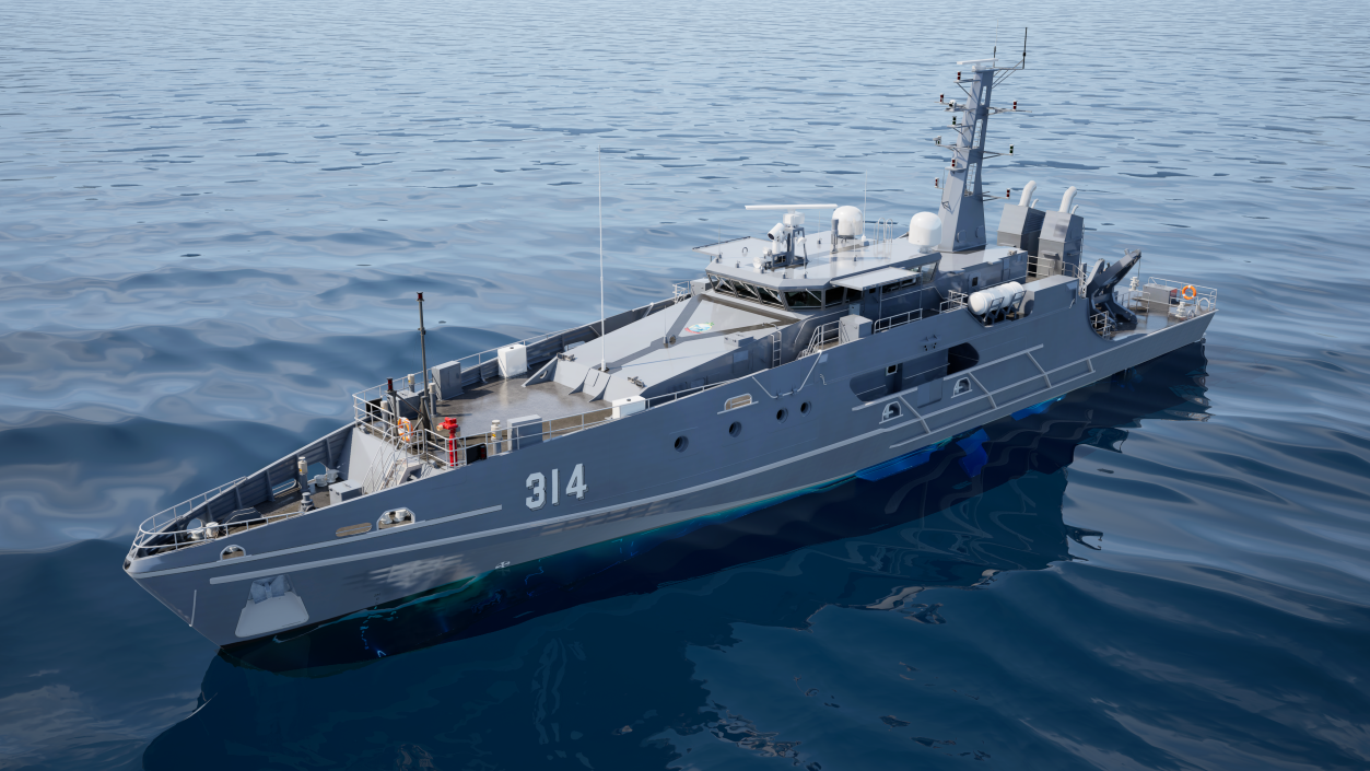 3D Australian Defence Vessel Cape Otway