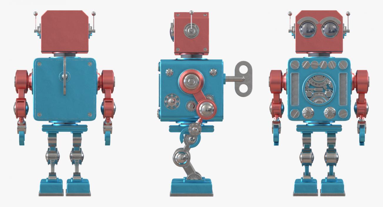 3D model Retro Robot Toy