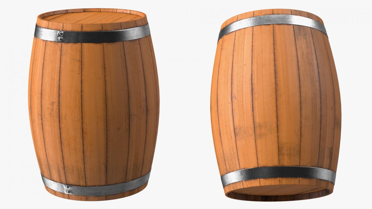 3D model Oak Barrel