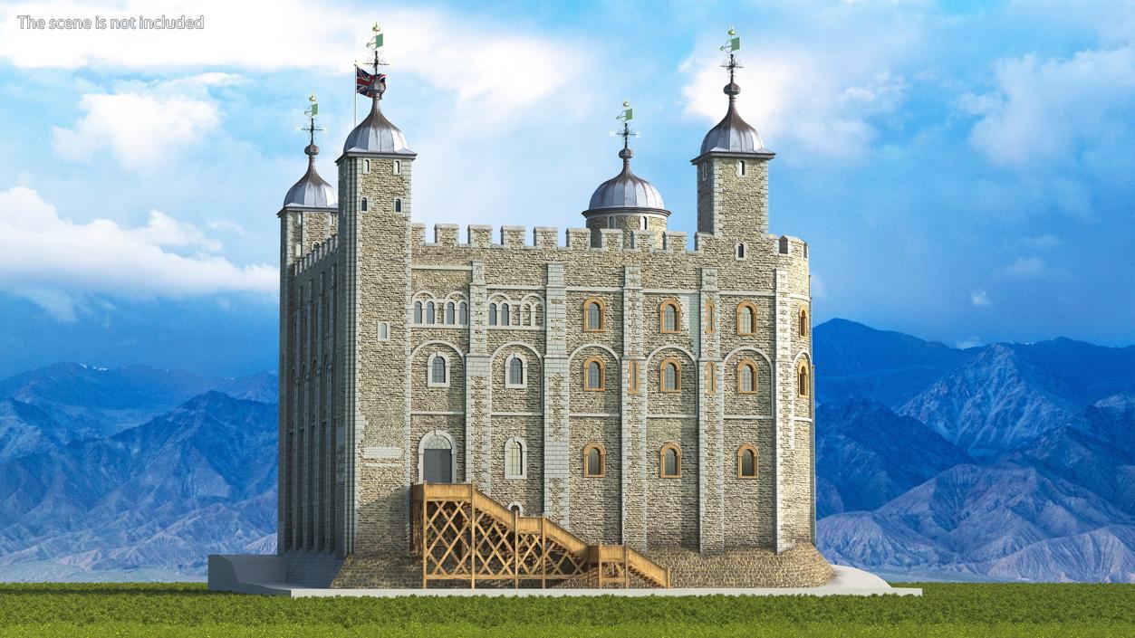 3D White Tower of London