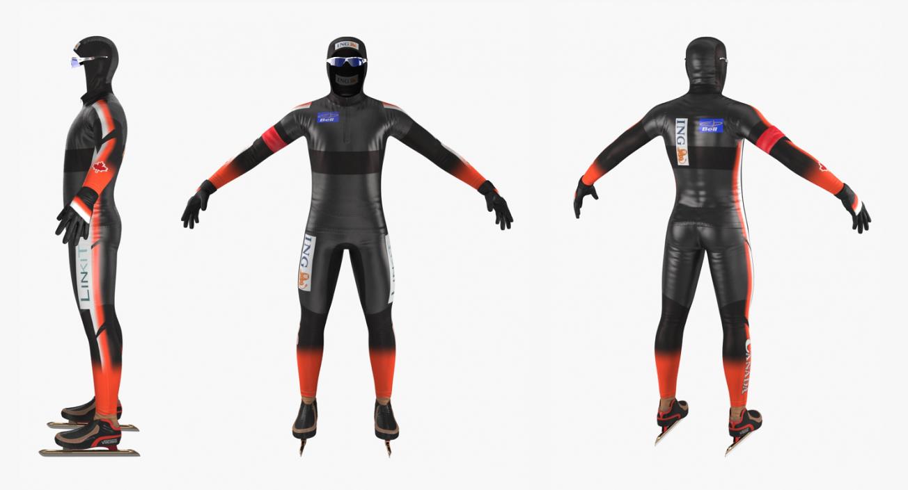 Speed Skater Suit 2 3D model