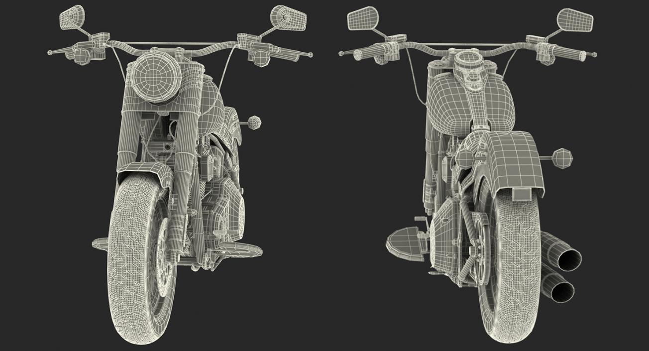 Rigged Motorcycles Collection 3D model