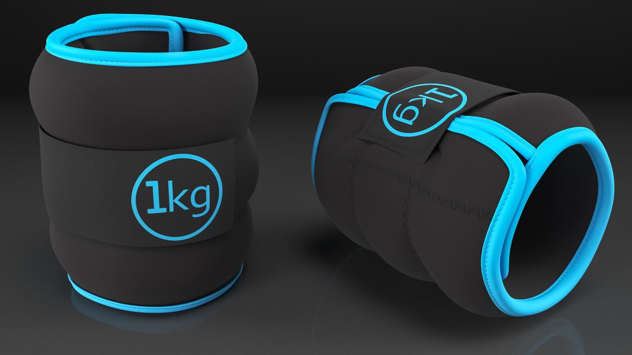 Adjustable Wrist and Ankle Weights 3D model