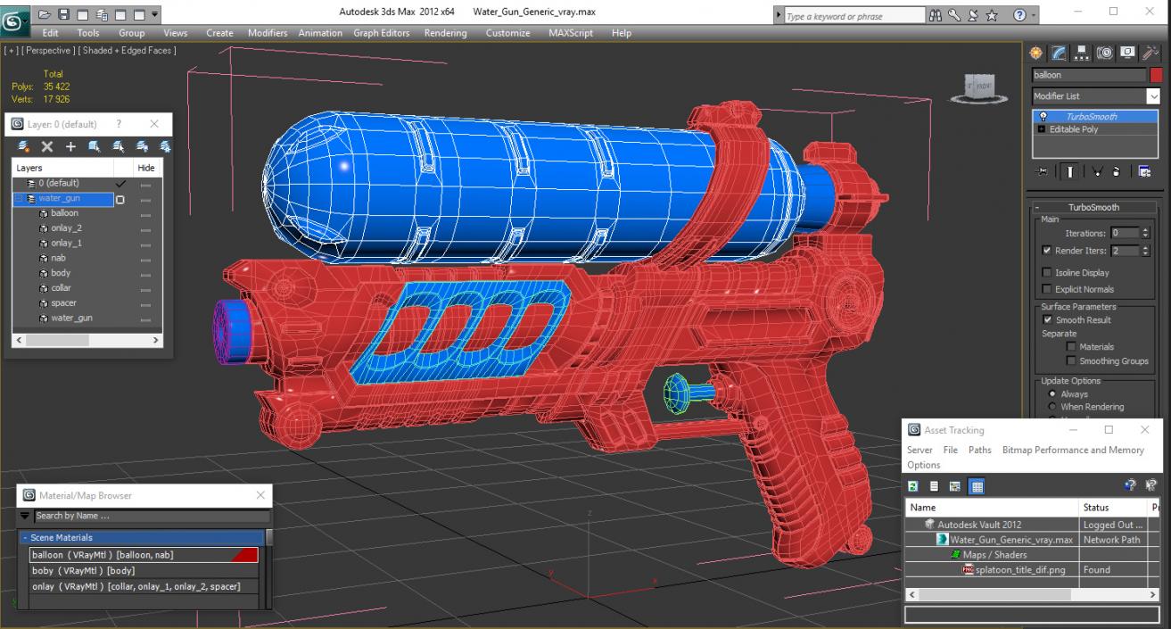 Water Gun 3D model