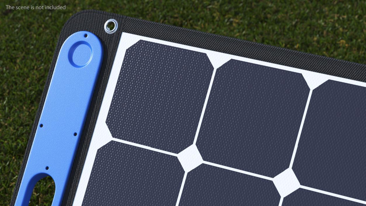 Outdoor Power Storage with Foldable Solar Panel 3D