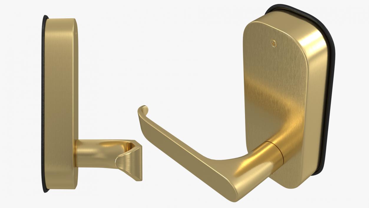 3D model Gold Internal Door Handle