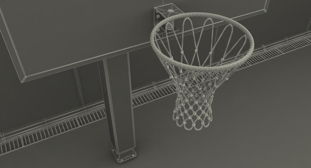 Outdoor Basketball Court 3D model