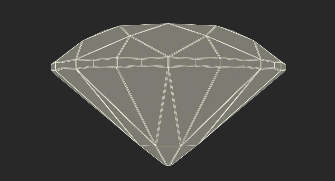 Round Cut Diamonds Set 3D