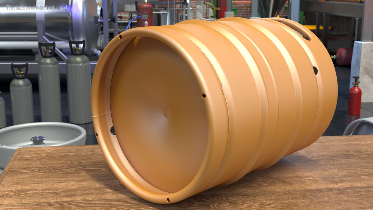 Color Beer Keg 3D model