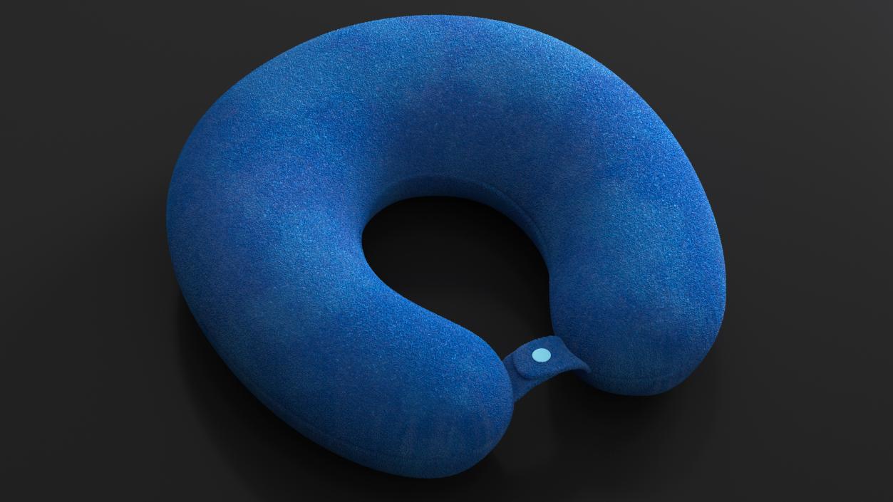 Microfiber Neck Travel Pillow 3D model