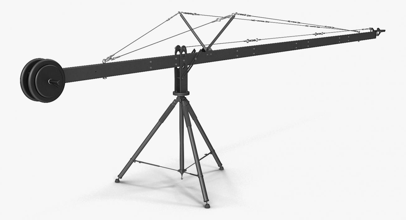 Camera Crane Rigged 3D model