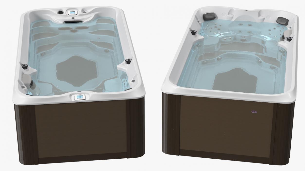 3D model Jacuzzi 16ft Power Active Spa with Water