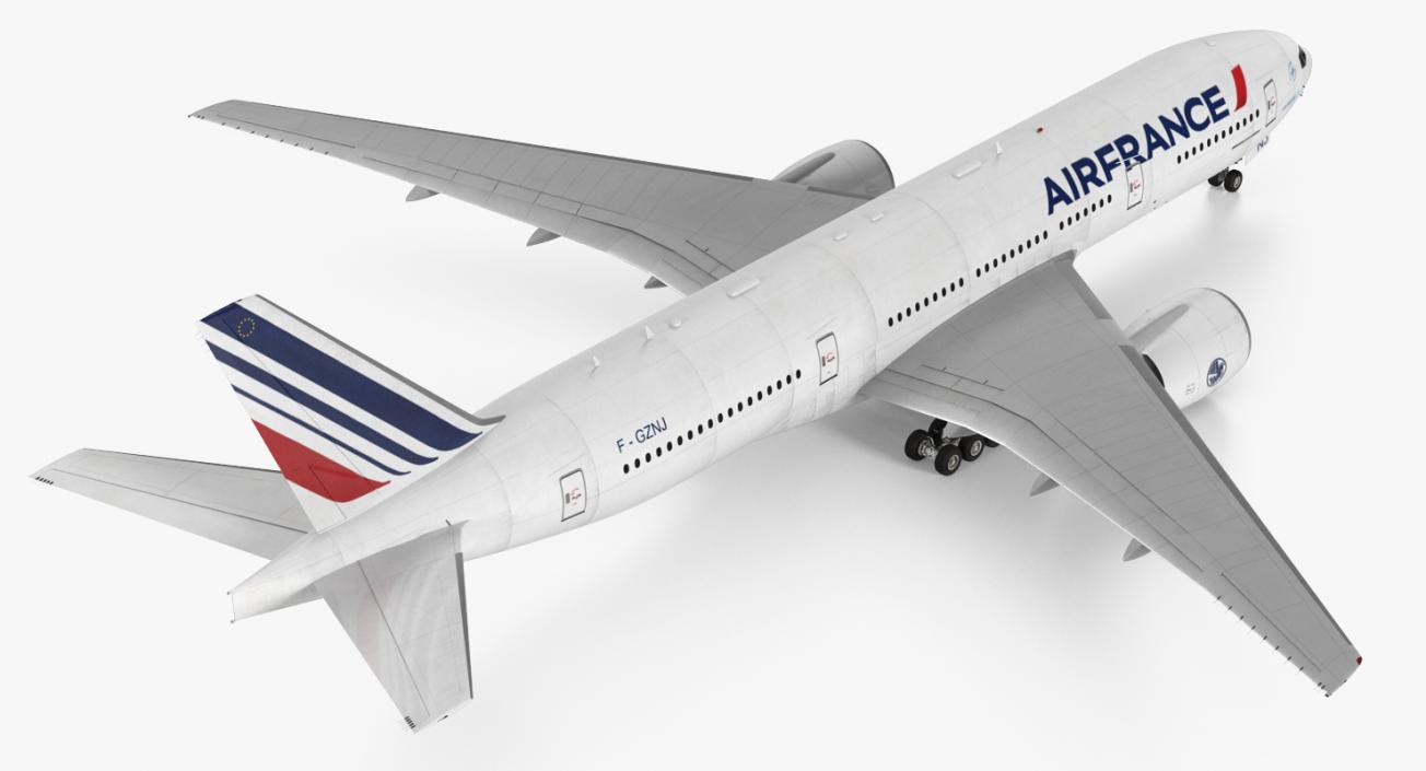 Boeing 777 200ER Air France 3D