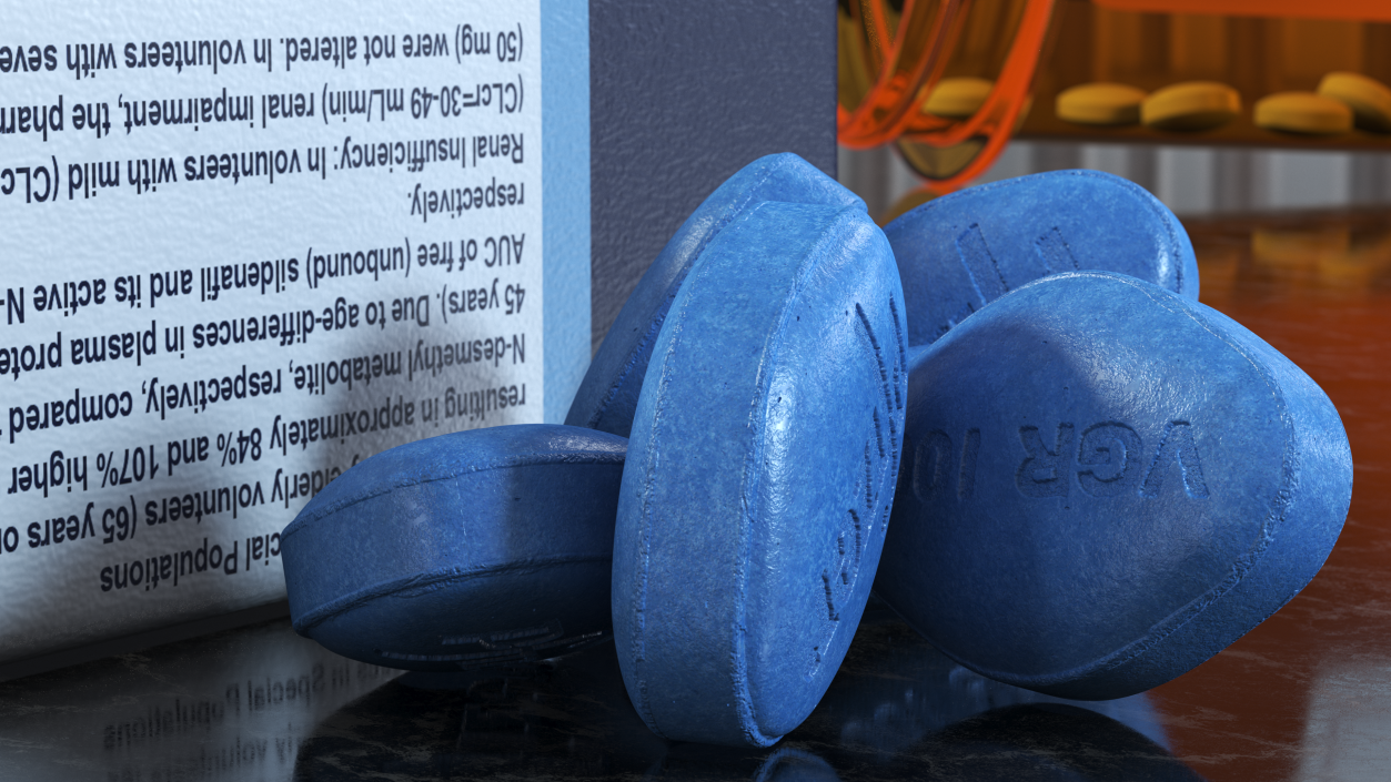 3D Bunch of Viagra Pills