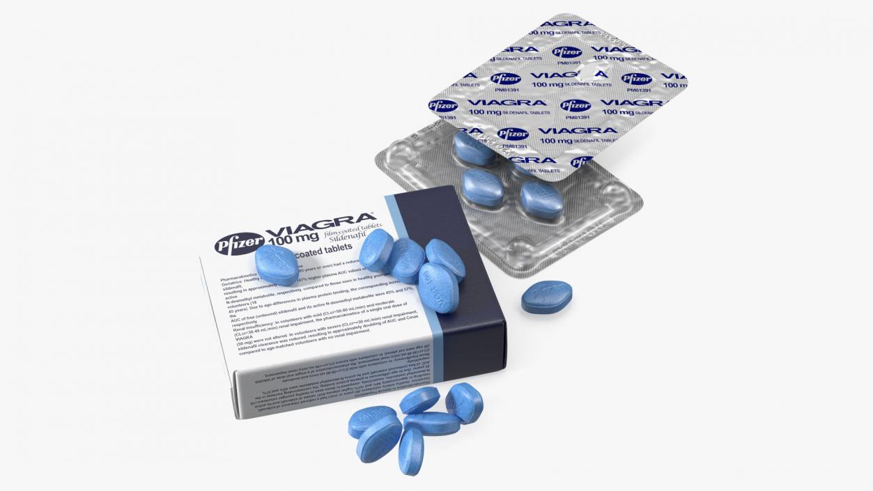 3D Bunch of Viagra Pills