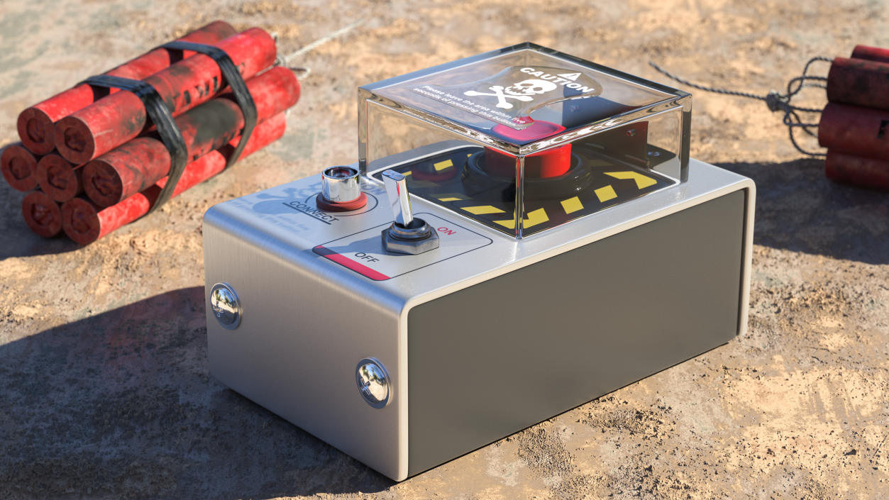 3D Handheld Detonator model