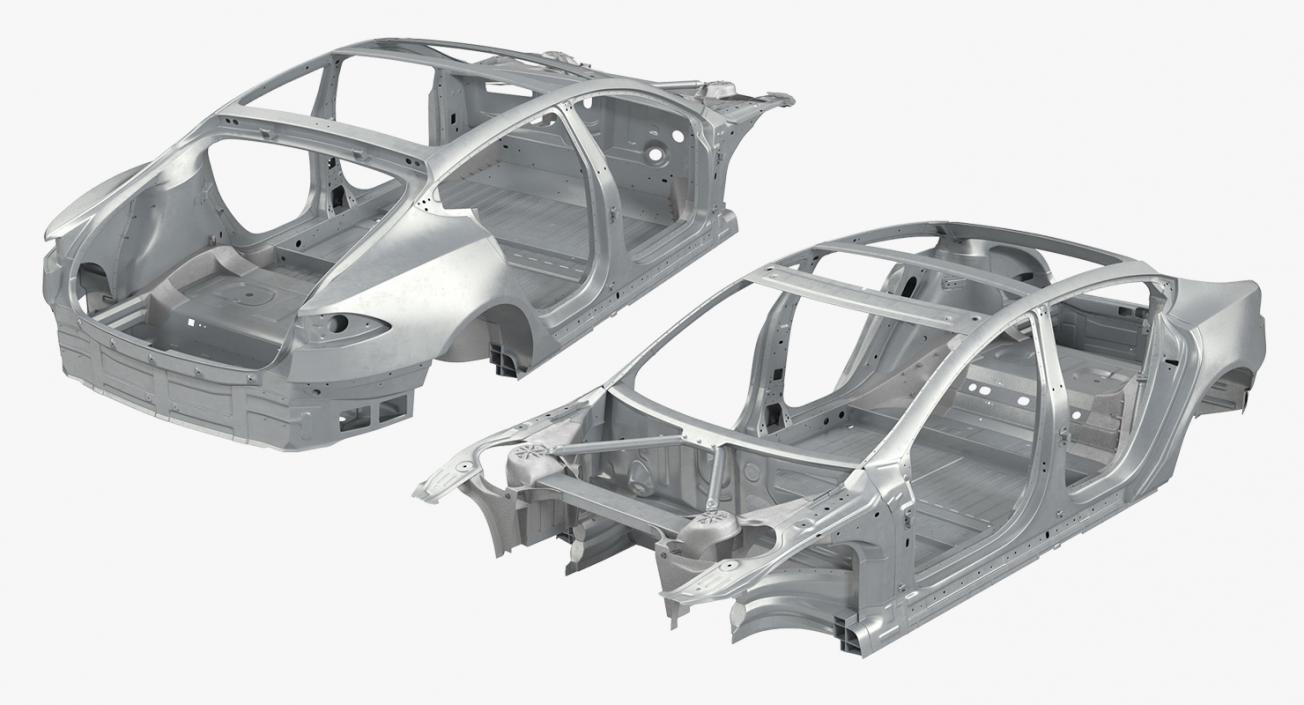 3D Tesla Model S Frame 3