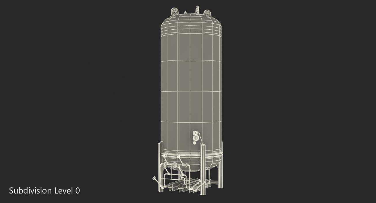 3D model LNG Storage Tank Vertical