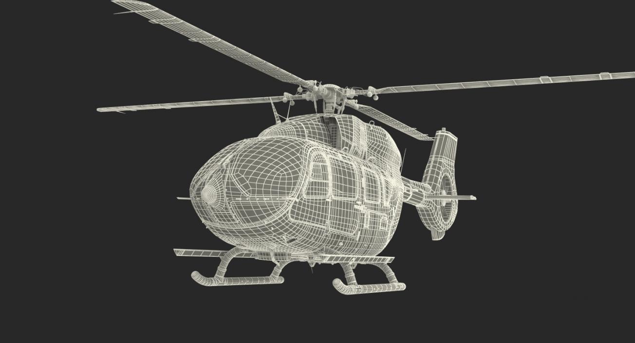Airbus Helicopters H145 with Interior 3D