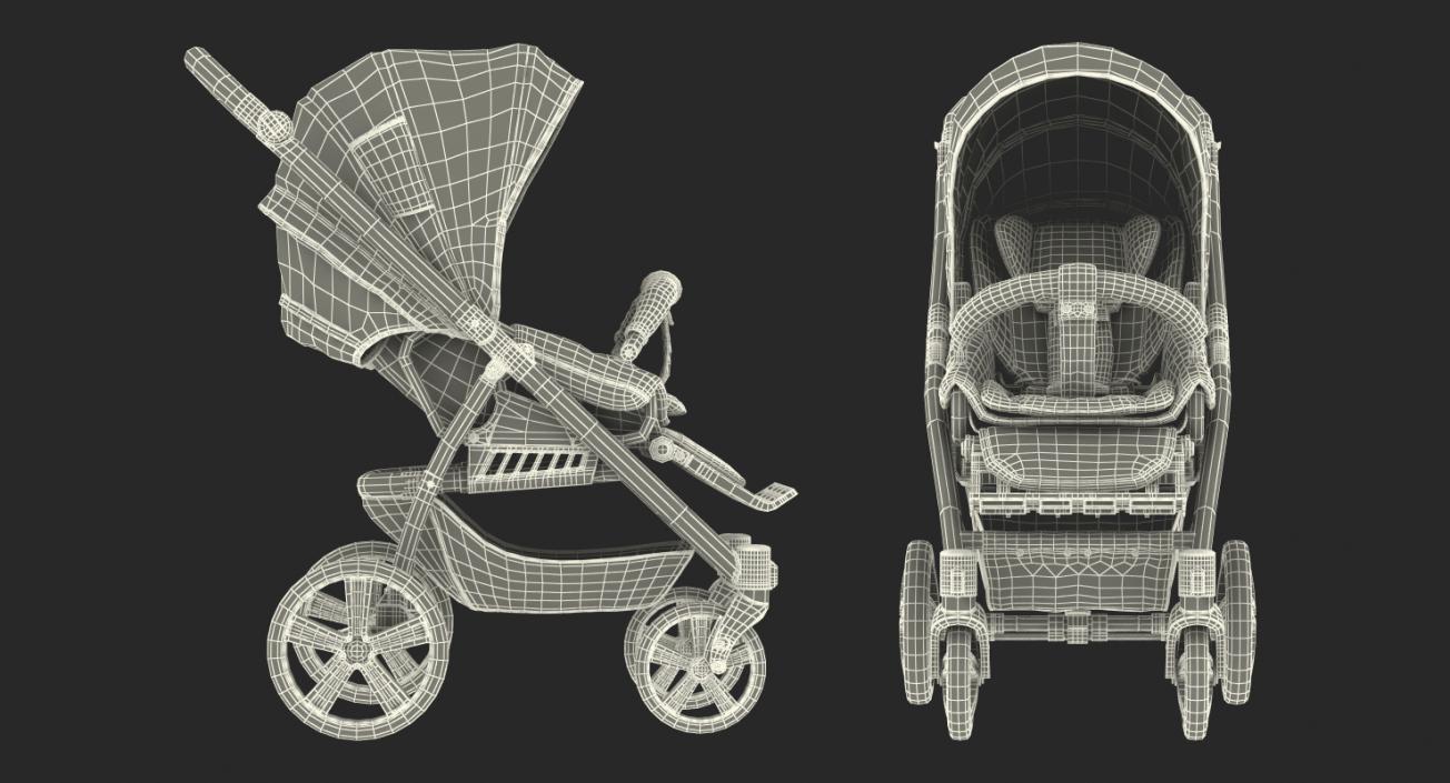 3D Baby Carriage model