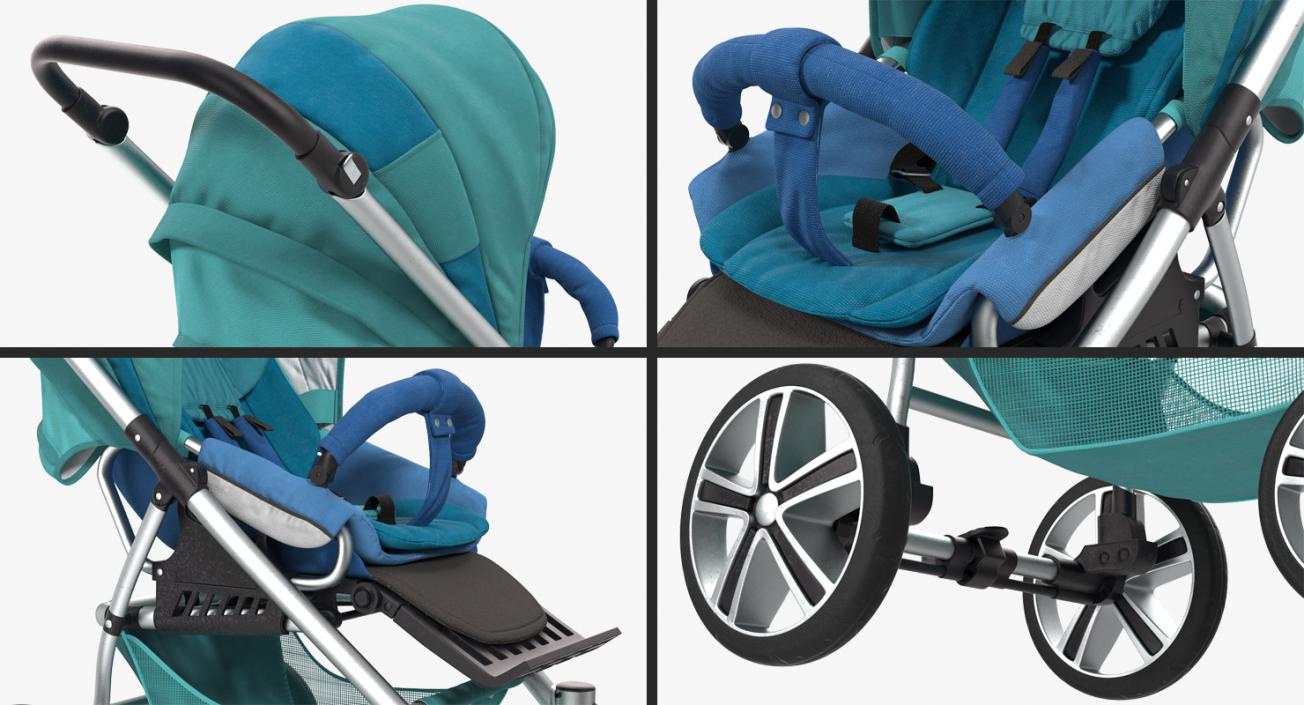 3D Baby Carriage model