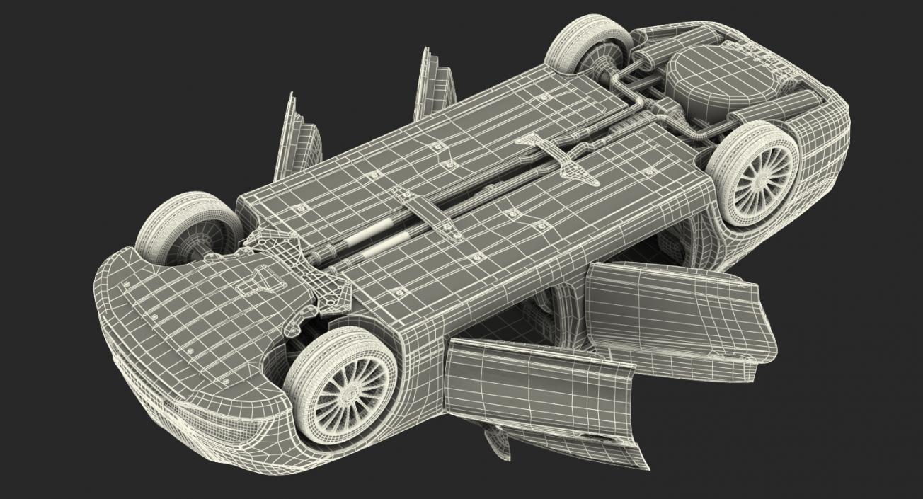 3D Luxury Limo Rigged model