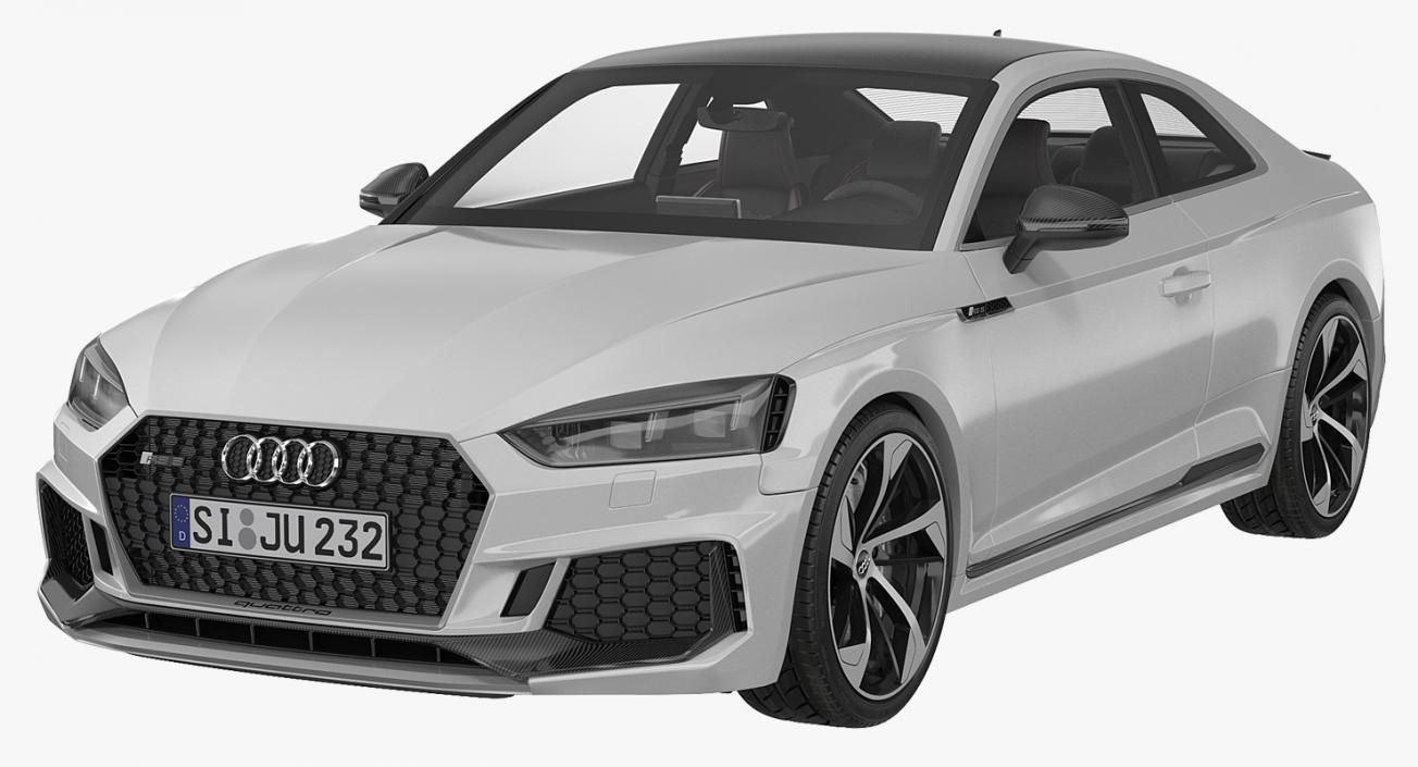 Audi RS5 2017 Simple Interior 3D model