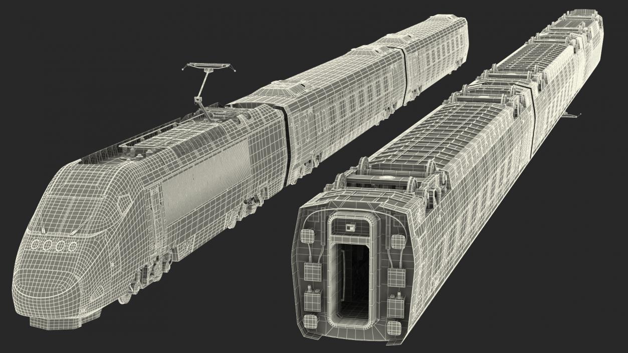 3D Amtrak Acela Express Train