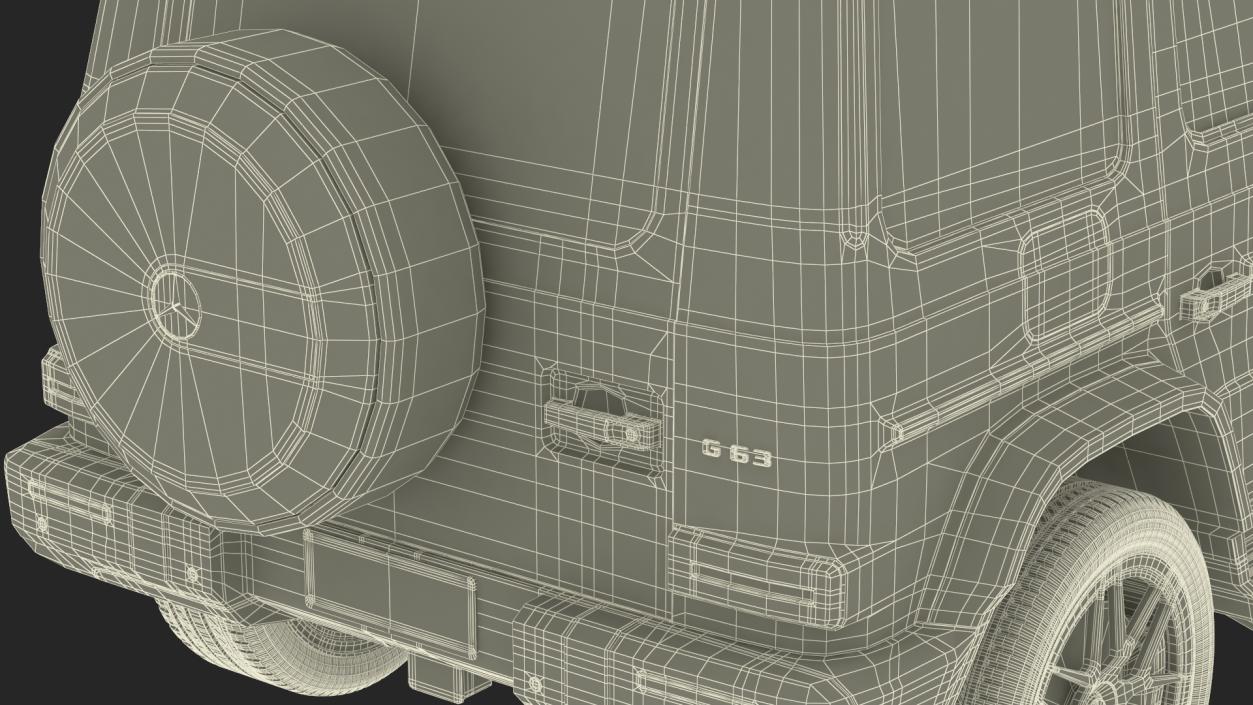 Mercedes-Benz G63 AMG 2019 Simple Interior 3D
