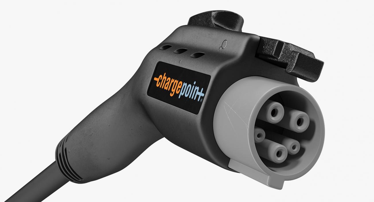 3D ChargePoint Electric Car Charging Plug model