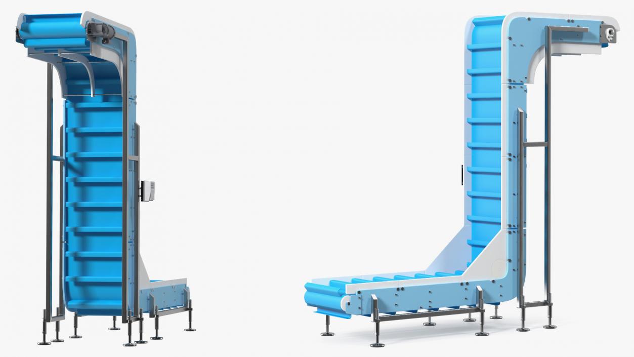 Vertical Conveyor Rigged 3D model