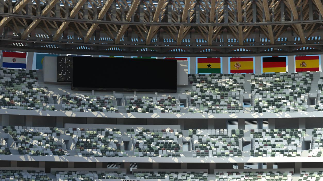 Multi-Purpose Olympic Stadium 3D model