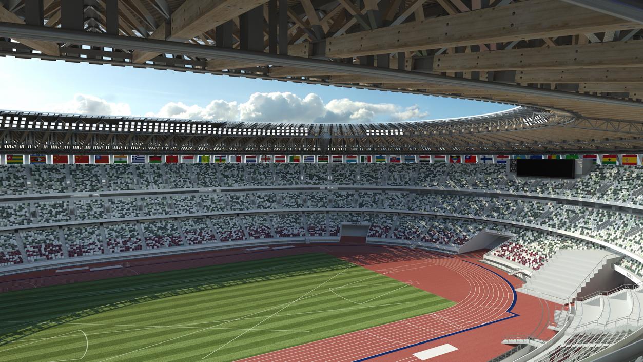 Multi-Purpose Olympic Stadium 3D model