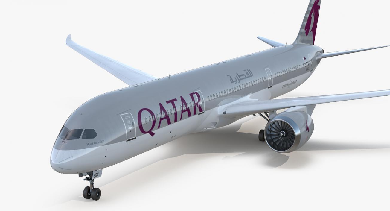 Boeing 787-9 Dreamliner QATAR 3D model