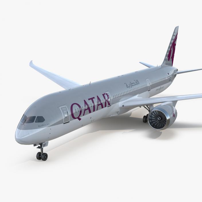 Boeing 787-9 Dreamliner QATAR 3D model