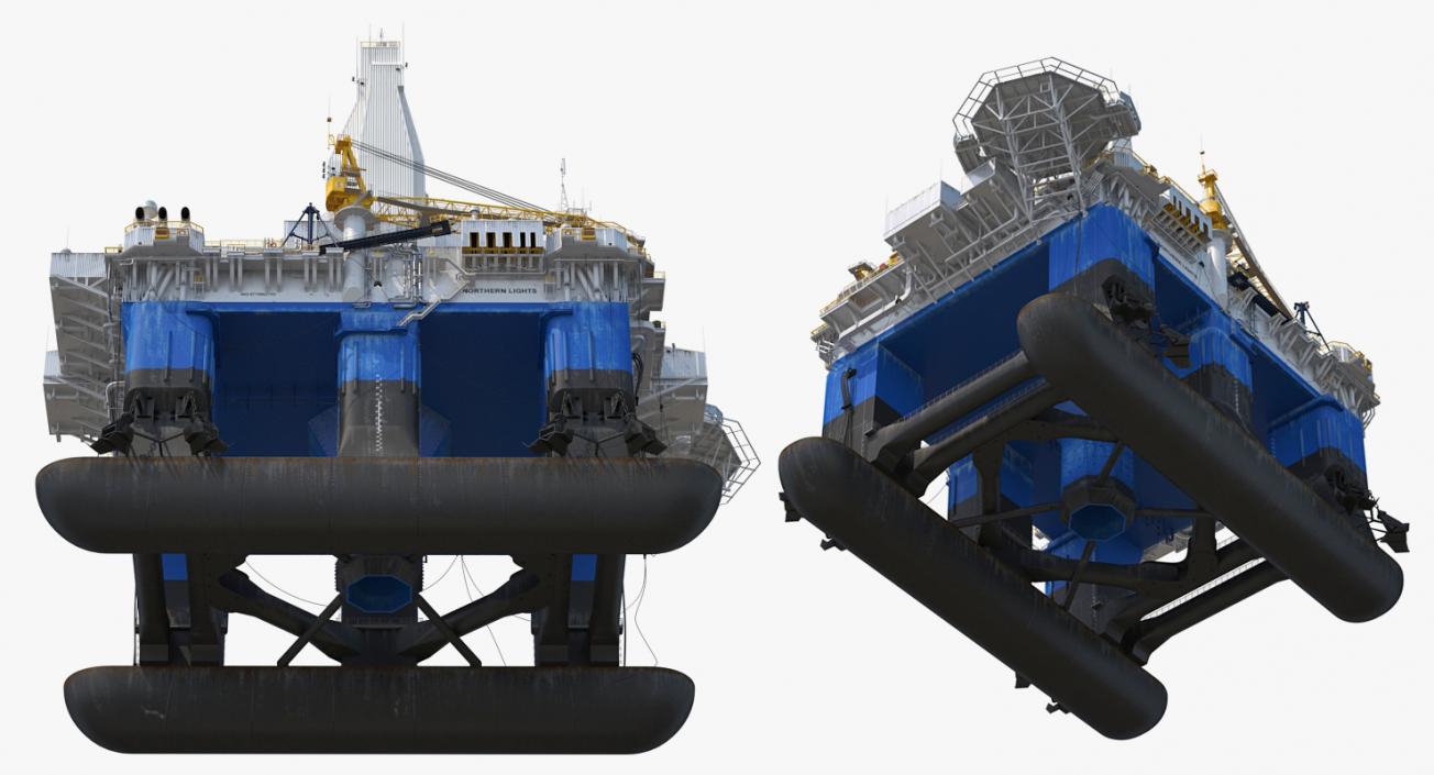 Drilling Rig Rigged 3D model