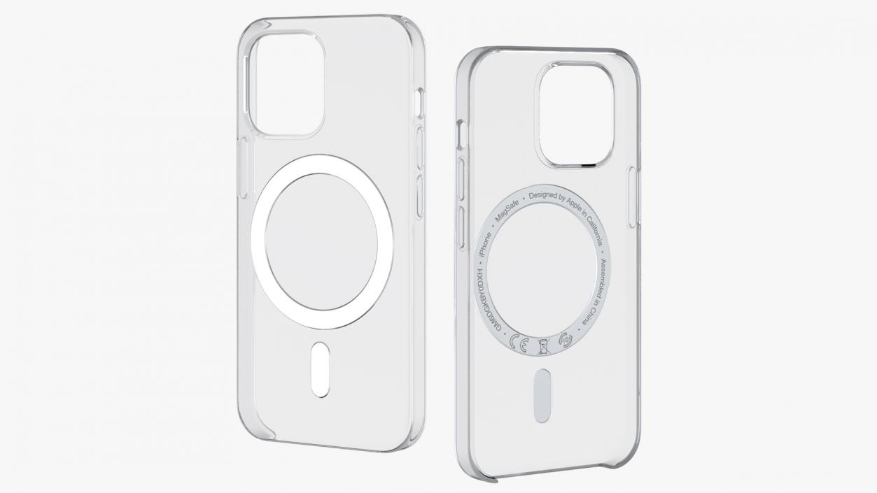 3D iPhone 12 mini Clear Case with MagSafe model