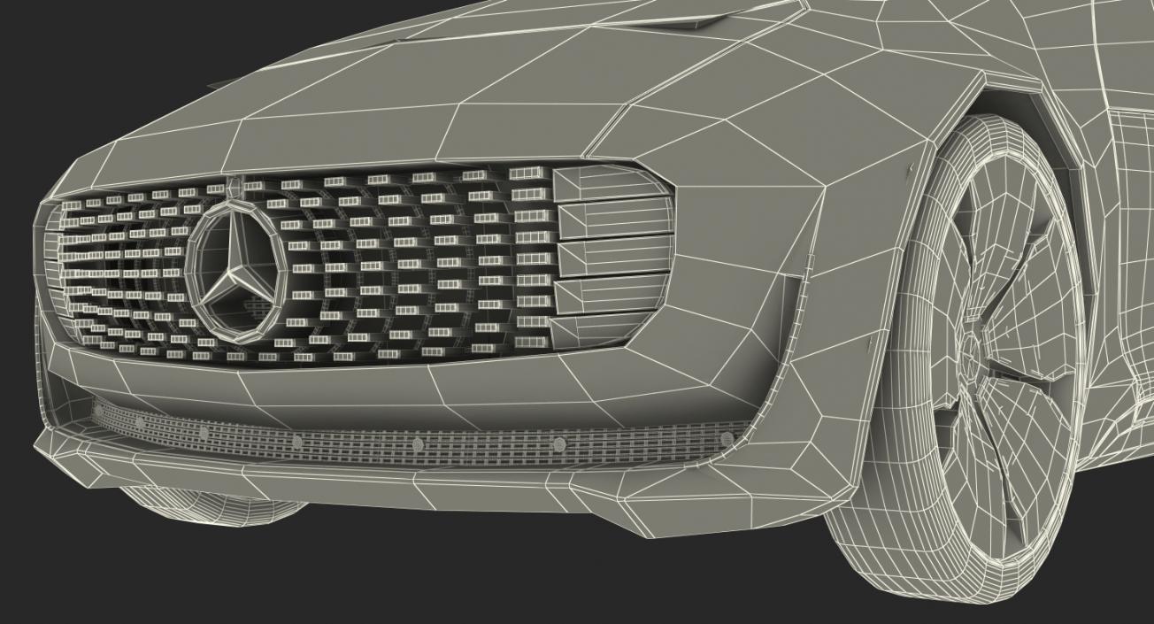 3D model Mercedes Benz F015 Self Driving Car Concept Rigged