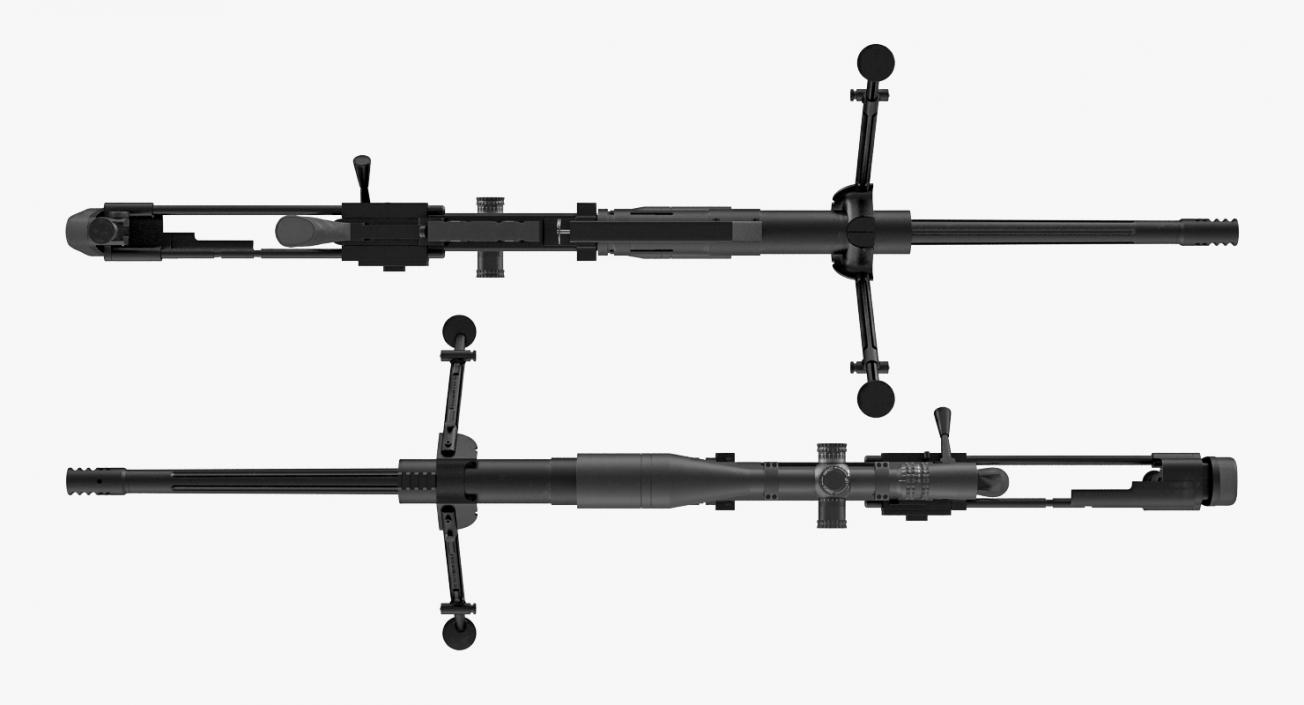 3D Sniper Rifle CheyTac Intervention M200 model
