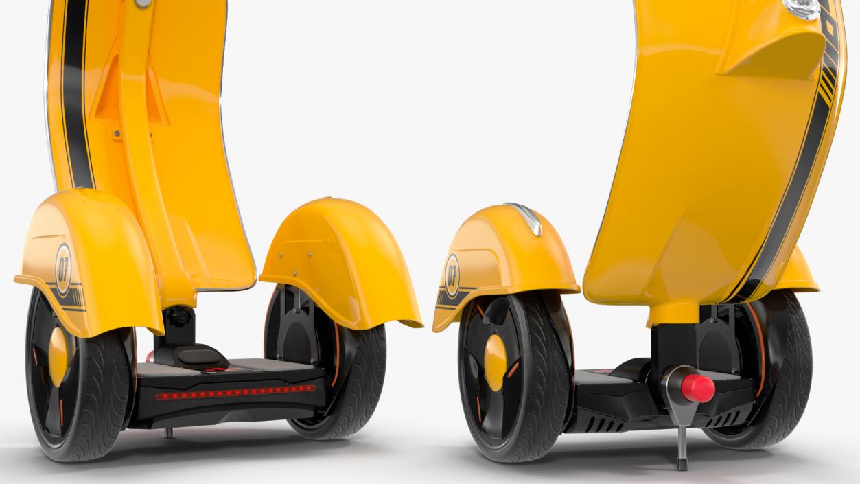 3D model Vespa Standup Z-Scooter Yellow