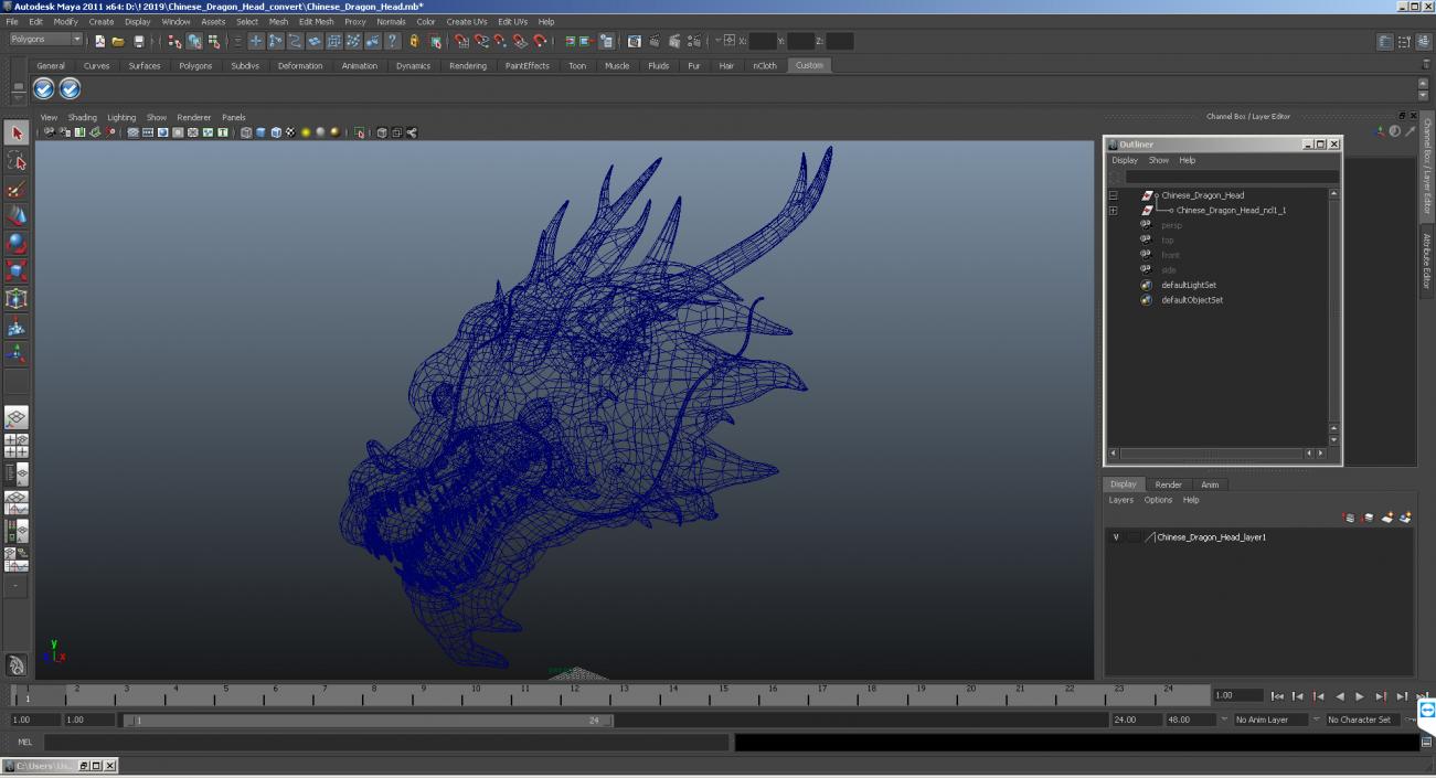 3D Chinese Dragon Head 2