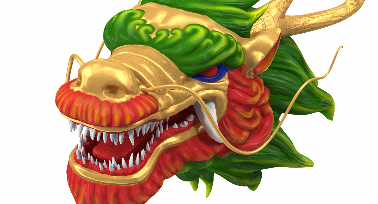 3D Chinese Dragon Head 2