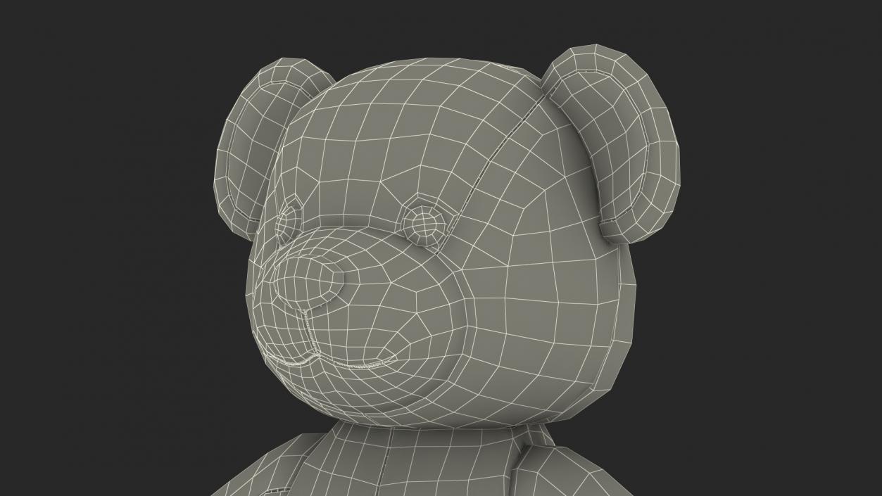 3D model Teddy Bear Brown Fur