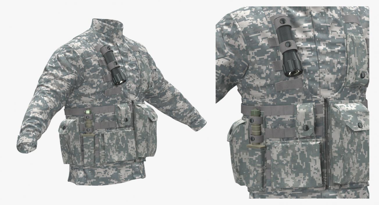3D model Military Jacket Camo