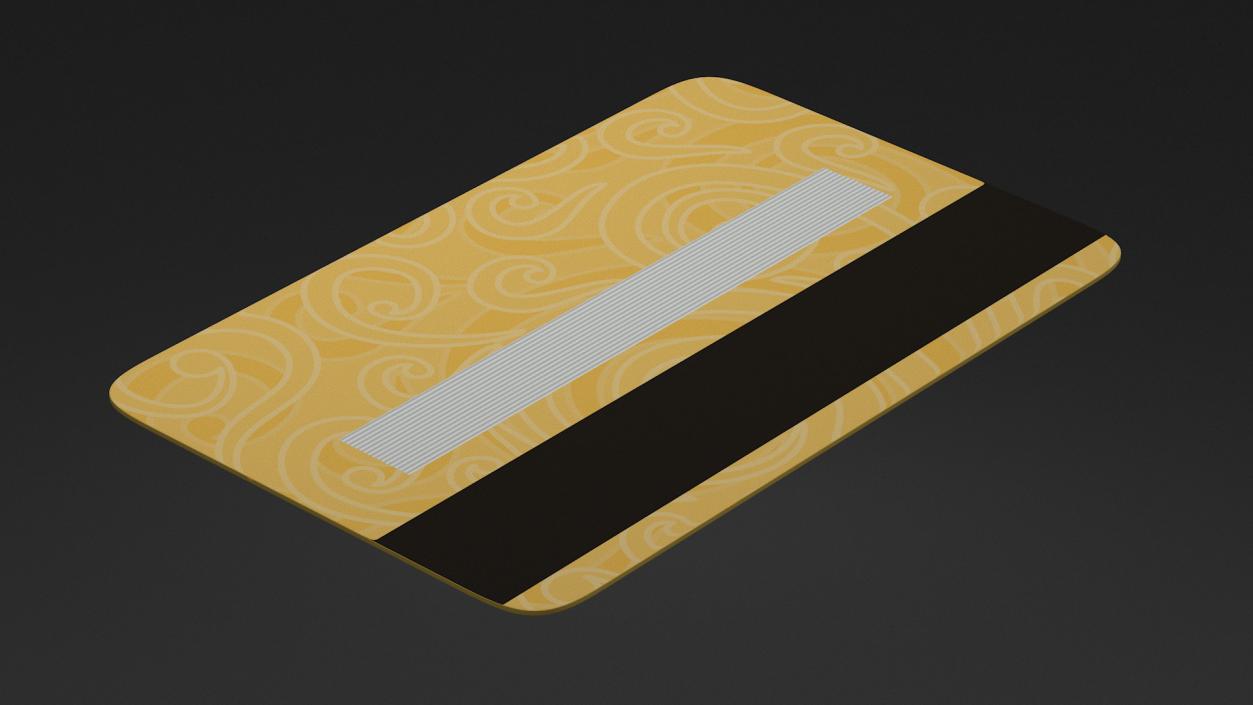 MasterCard Gold Credit Card 3D